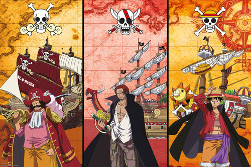 Poster One Piece Captains And Boats 91 5x61cm Abystyle GBYDCO490 | Yourdecoration.nl