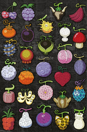 Poster One Piece Devil Fruits 61x91 5cm GBYDCOA050 | Yourdecoration.nl