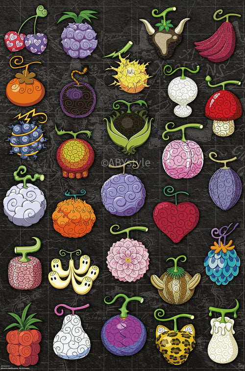 Poster One Piece Devil Fruits 61x91 5cm GBYDCOA050 | Yourdecoration.nl