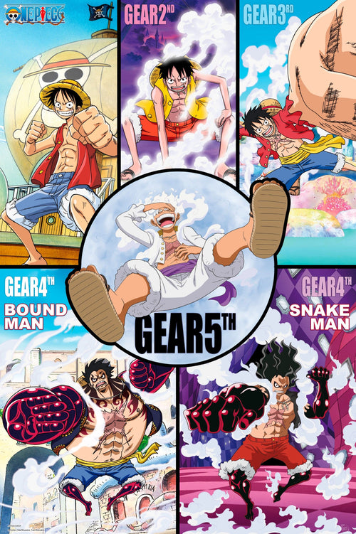 Poster One Piece Gears History 61x91 5cm Abystyle GBYDCO504 | Yourdecoration.nl
