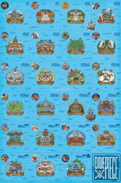 Poster One Piece Log Itinerary 61x91 5cm GBYDCOA006 | Yourdecoration.nl