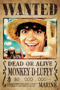 Poster One Piece Netflix Wanted Monkey D Luffy 61x91.5cm Grupo Erik GPE5779 | Yourdecoration.nl