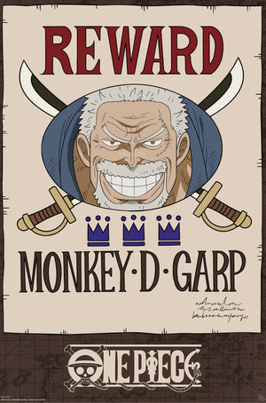 Poster One Piece Wanted Garp Cross Guild 61x91 5cm GBYDCOA008 | Yourdecoration.nl