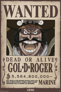 Poster One Piece Wanted Gol D Roger 61x91 5cm Abystyle GBYDCO595 | Yourdecoration.nl