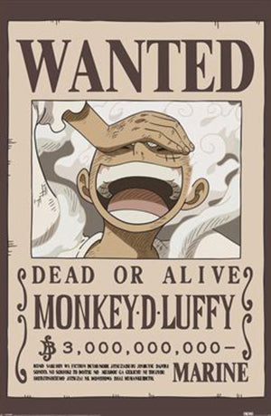 Poster One Piece Wanted Luffy 61x91 5cm PP2501058 | Yourdecoration.nl