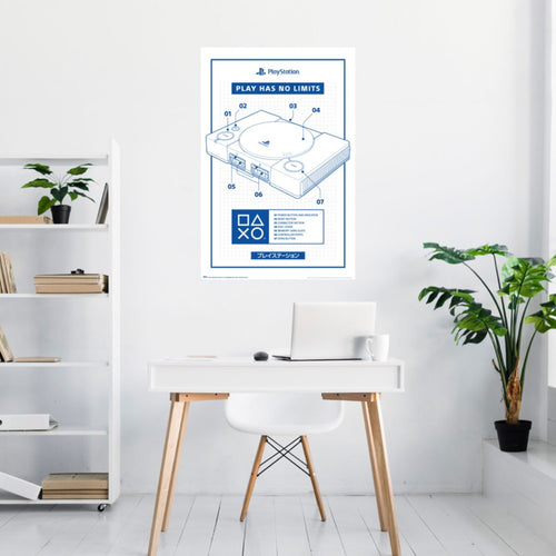 Poster Playstation 2 61x91 5cm GPE6092 Sfeer | Yourdecoration.nl