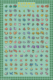 Poster Pokemon Pixel Art 61x91 5cm GBYDCOA042 | Yourdecoration.nl