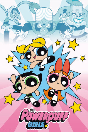 Poster Powerpuff Girls Vs Villains 61x91 5cm GBYDCO564 | Yourdecoration.nl