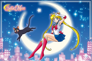 Poster Sailor Moon Luna 91 5x61cm GBYDCO715 | Yourdecoration.nl