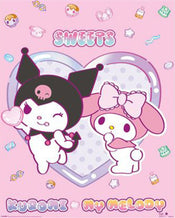 Poster Sanrio Kuromi My Melody Sweets 40x50cm MPP2501459 | Yourdecoration.nl