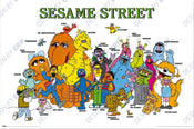 Poster Sesame Street Characters 91 5x61cm GPE6102 | Yourdecoration.nl