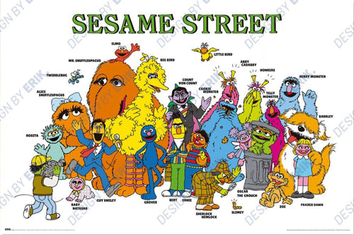 Poster Sesame Street Characters 91 5x61cm GPE6102 | Yourdecoration.nl