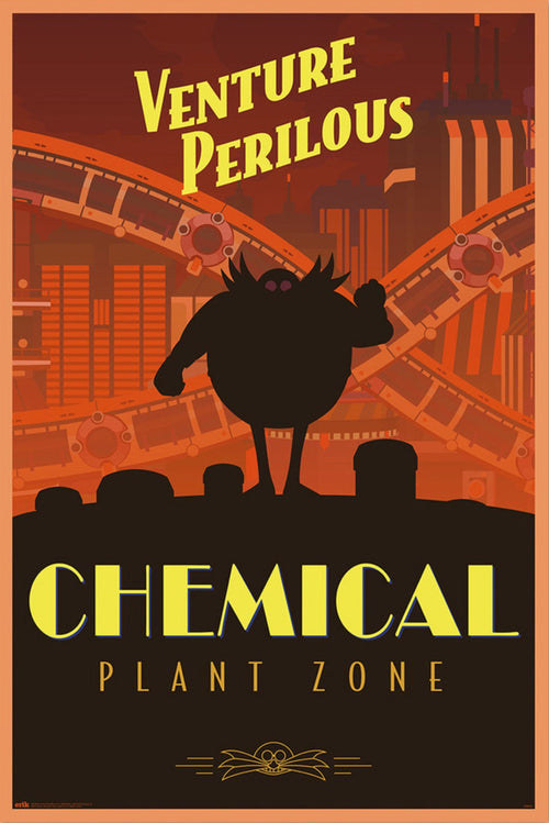 Poster Sonic The Hedgehog Venture Perilous Chemical Plant Zone 61x91 5cm Grupo Erik GPE5809 | Yourdecoration.nl