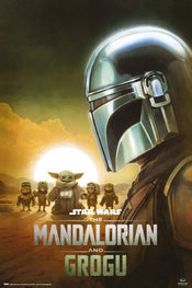 Poster Star Wars The Mandalorian And Grogu Din Djarin 61x91 5cm GPE5950 | Yourdecoration.nl