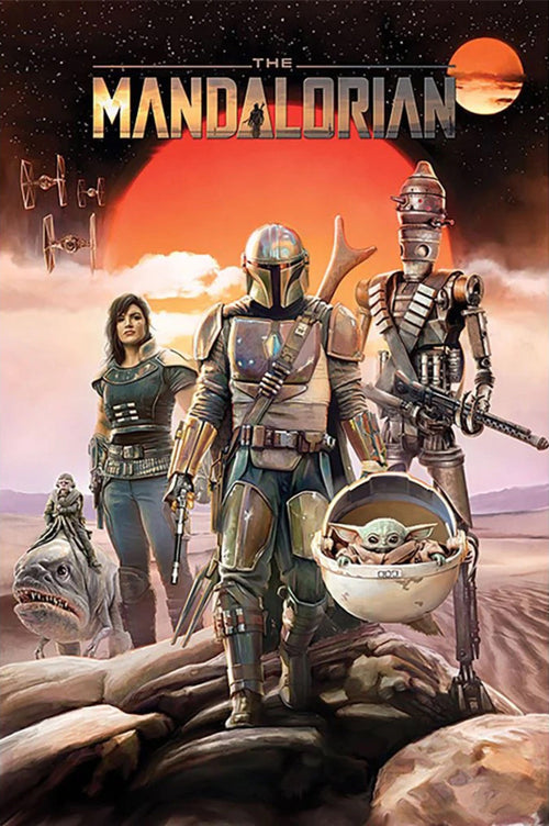 Poster Star Wars The Mandalorian Group 61x91 5cm Pyramid PP34642 | Yourdecoration.nl