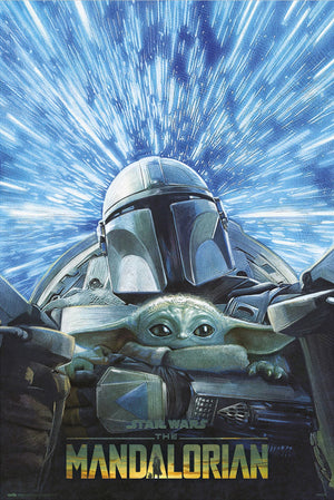 Poster Star Wars The Mandalorian Hyperspace 61x91 5cm Grupo Erik GPE5767 | Yourdecoration.nl