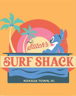 Poster Stitch Surf Shack 40x50cm MPP2501419 | Yourdecoration.nl