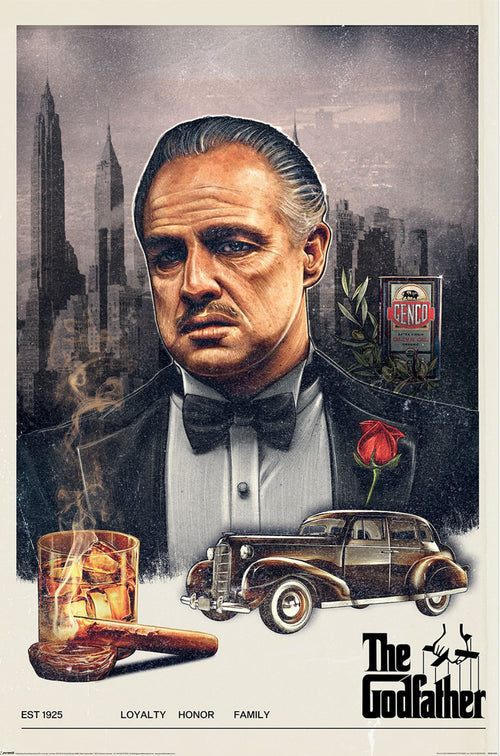 Poster The Godfather Loyalty Honour Family 61x91 5cm PP2512767 | Yourdecoration.nl