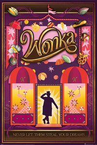 Poster Wonka Never Let Them Steal Your Dreams 61x91 5cm Pyramid PP35137 | Yourdecoration.nl