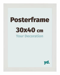 Posterframe 30x40cm Wit Mat MDF Parma Maat | Yourdecoration.nl