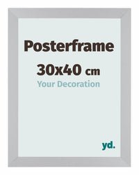 Posterframe 30x40cm Zilver MDF Parma Maat | Yourdecoration.nl