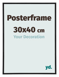 Posterframe 30x40cm Zwart Mat Kunststof Paris Maat | Yourdecoration.nl