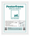 Posterlijst MDF 38x52cm Wit Mat Voorzijde Maat | Yourdecoration.nl