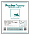 Posterlijst Kunststof Fotolijst 38x52cm Zilver Voorzijde Maat | Yourdecoration.nl