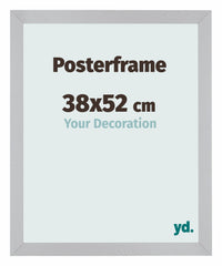 Posterframe 38x52cm Zilver MDF Parma Maat | Yourdecoration.nl