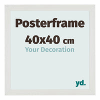 Posterframe 40x40cm Wit Mat MDF Parma Maat | Yourdecoration.nl