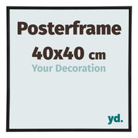Posterframe 40x40cm Zwart Mat Kunststof Paris Maat | Yourdecoration.nl