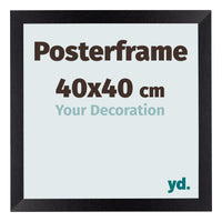 Posterframe 40x40cm Zwart Mat MDF Parma Maat | Yourdecoration.nl