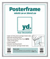 Posterlijst Kunststof Fotolijst 40x50cm Zilver Voorzijde Maat | Yourdecoration.nl