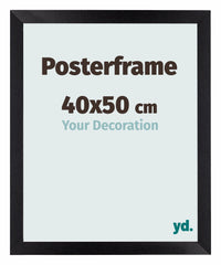 Posterframe 40x50cm Zwart Mat MDF Parma Maat | Yourdecoration.nl