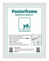 Posterlijst MDF 60x80 Wit Mat Voorzijde Maat | Yourdecoration.nl