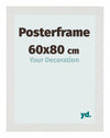 Posterframe 60x80cm Wit Mat MDF Parma Maat | Yourdecoration.nl