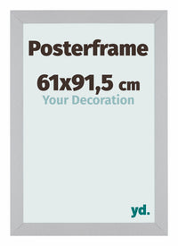 Posterframe 61x91,5cm Zilver MDF Parma Maat | Yourdecoration.nl