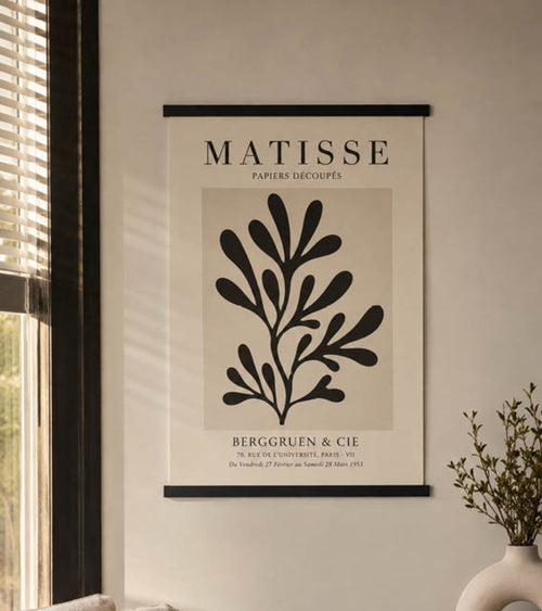 Posterstrips Zwart Ophanggat Sfeer | Yourdecoration.nl