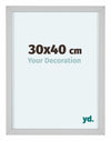Virginia Aluminium Fotolijst 30x40cm Wit Voorzijde Maat | Yourdecoration.nl