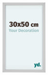 Virginia Aluminium Fotolijst 30x50cm Wit Voorzijde Maat | Yourdecoration.nl