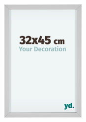 Virginia Aluminium Fotolijst 32x45cm Wit Voorzijde Maat | Yourdecoration.nl