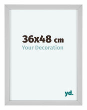 Virginia Aluminium Fotolijst 36x48cm Wit Voorzijde Maat | Yourdecoration.nl