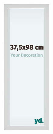 Virginia Aluminium Fotolijst 37 5x98cm Wit Voorzijde Maat | Yourdecoration.nl