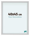 Virginia Aluminium Fotolijst 40x45cm Wit Voorzijde Maat | Yourdecoration.nl
