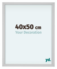 Virginia Aluminium Fotolijst 40x50cm Wit Voorzijde Maat | Yourdecoration.nl
