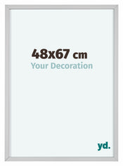 Virginia Aluminium Fotolijst 48x67cm Wit Voorzijde Maat | Yourdecoration.nl
