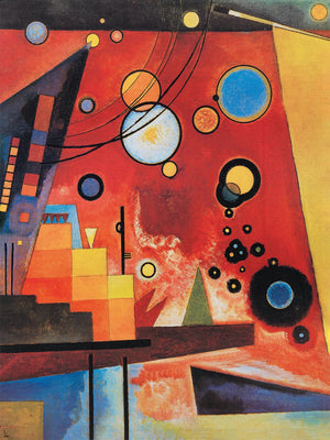 Wassily Kandinsky  Schweres Rot Kunstdruk 60x80cm | Yourdecoration.nl