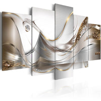 Artgeist Golden Flight Canvas Painting 5 Piece | Yourdecoration.com