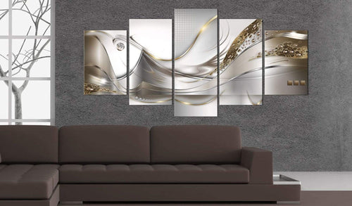 Artgeist Golden Flight Canvas Painting 5 Piece Ambiance | Yourdecoration.com