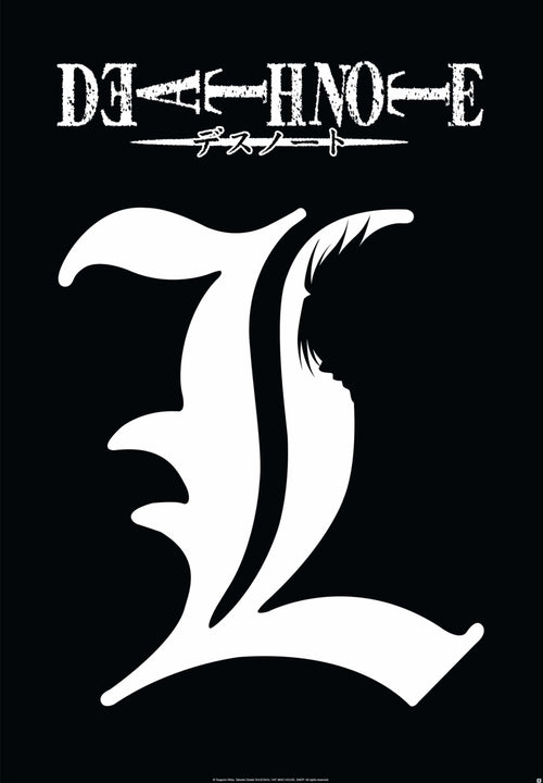 Death Note L Symbol Poster 61X91 5cm | Yourdecoration.nl